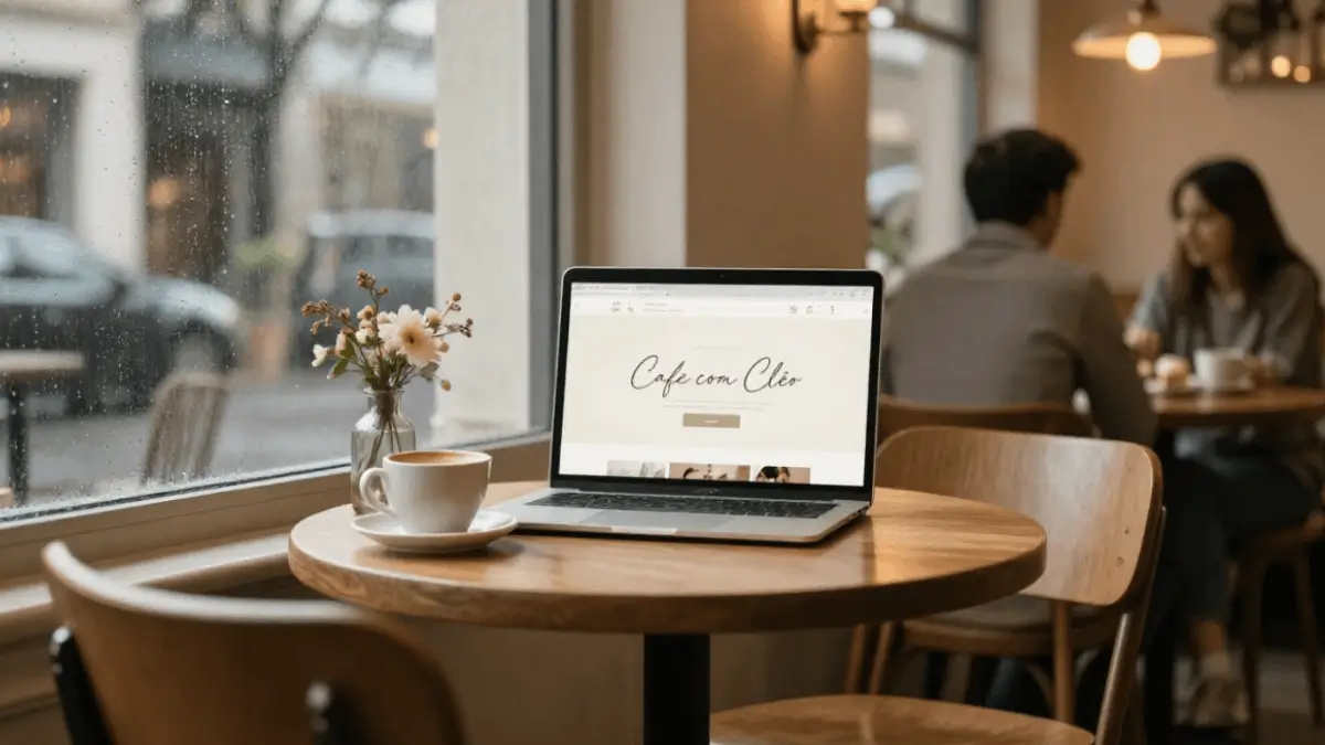Seu site também pode servir um café.